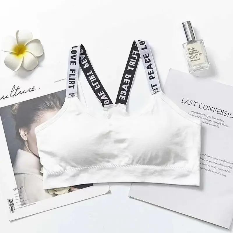 Women's Solid Color Corset Style Tank Top Sports Bra with Beauty Back Design