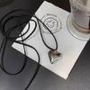 Heart Pendant Choker Necklace Neck Chain Adjustable Length Neckchain Fashionable Neckwear Jewelry Y2K Accessory Gift