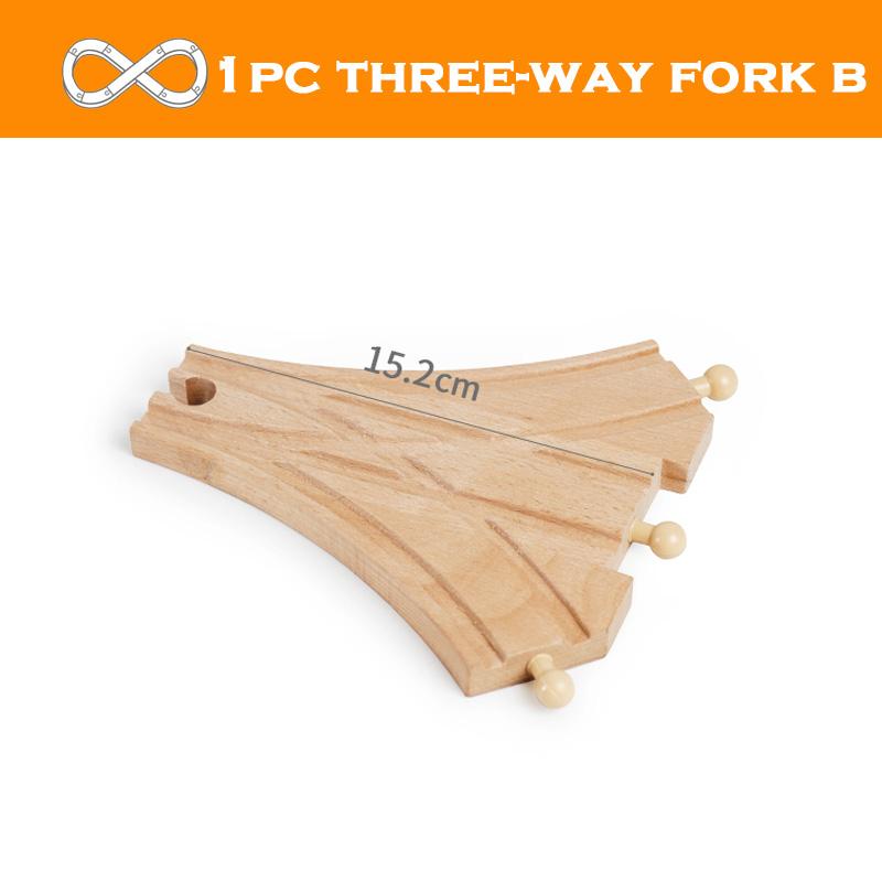 All Kinds Wooden Track Accessories Beech Wood Railway Train Track Toys Fit for Biro All Brands Wooden Tracks Toys for Kids Gifts