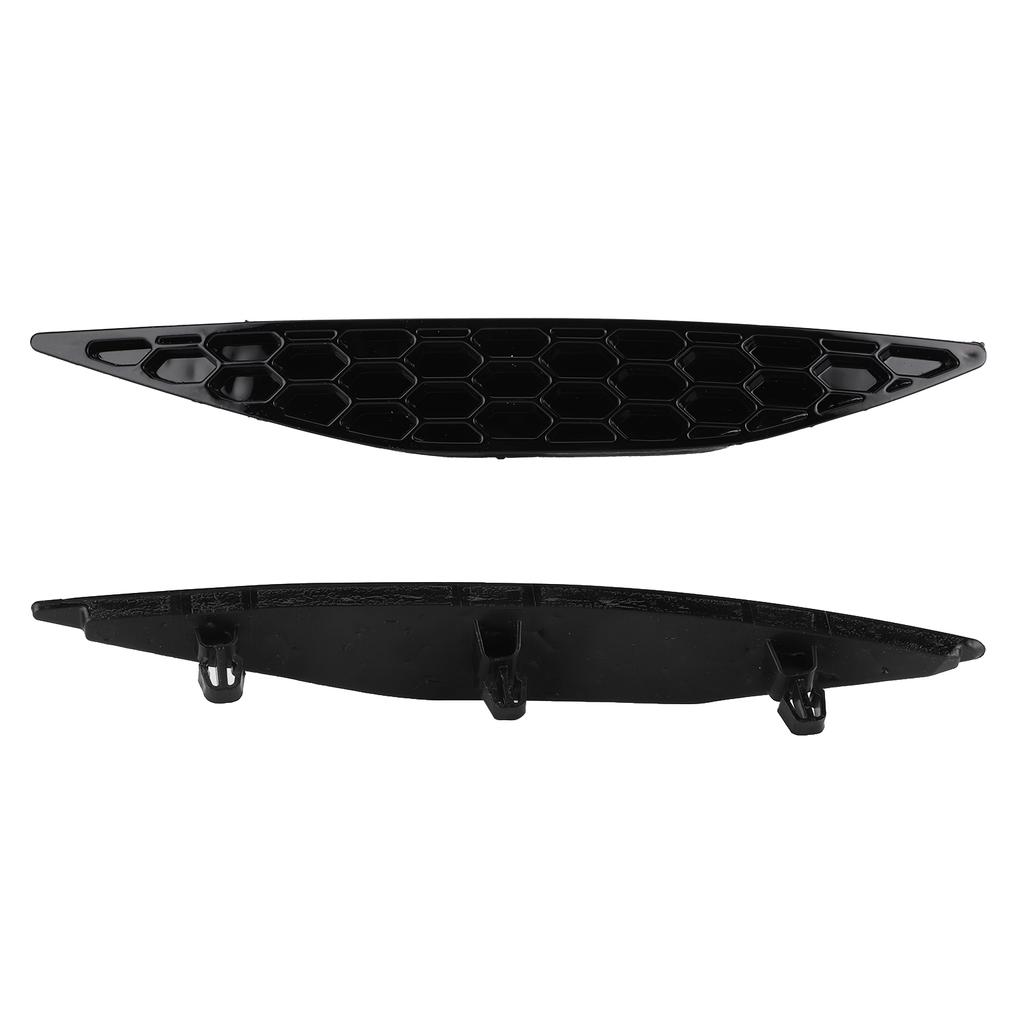 2pcs Gloss Black Rear Bumper Reflector Honeycomb Delete Set Fit For MK7 2013‑2016