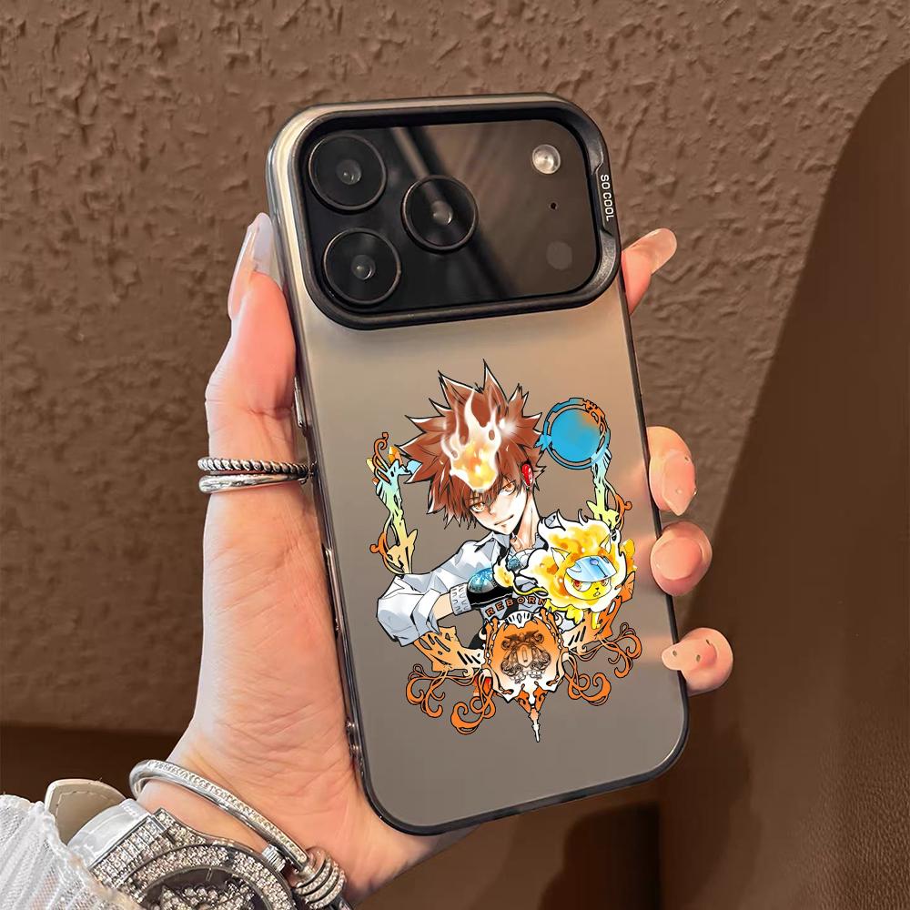 Coole Reborn Anime Handyhülle Für iPhone 17 16 15 14 13 12 11 Pro Max Air Matt Laser Aurora Stoßfest Funda