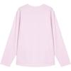 Skechers Loose Comfortable Pure Cotton Dopamine Long Sleeve T-Shirt Women Tops Light-Purple Pink L324W088-00EJ