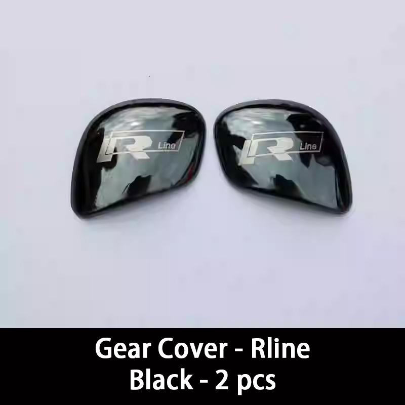 

2026 New For VW VOLKSWAGEN Car Gear Shift Knob Gear Head Sticker Cover For VW Tiguan Rline R line Livida Polo Golf GTI Beetle To