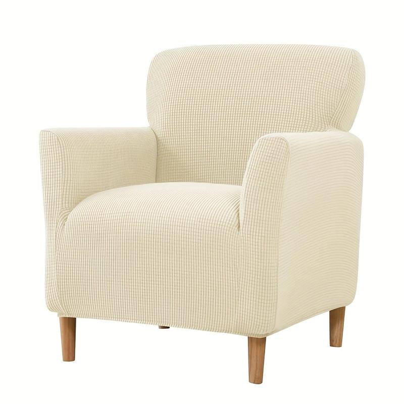 Elastic Single Sofa Cover Club Armchair Slipcover Jacquard Sofa Slipcover Tub for Study Bar Counter Hotel Living Room