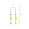 Attractive Silver Finish Double-Hook Rig Metal Fishing Hooks