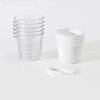 5pcs Glacier Pattern Hydroponic Flower Pot For Soilless Cultivation Transparent Self-Watering Seedling Pot Gardening Accessories