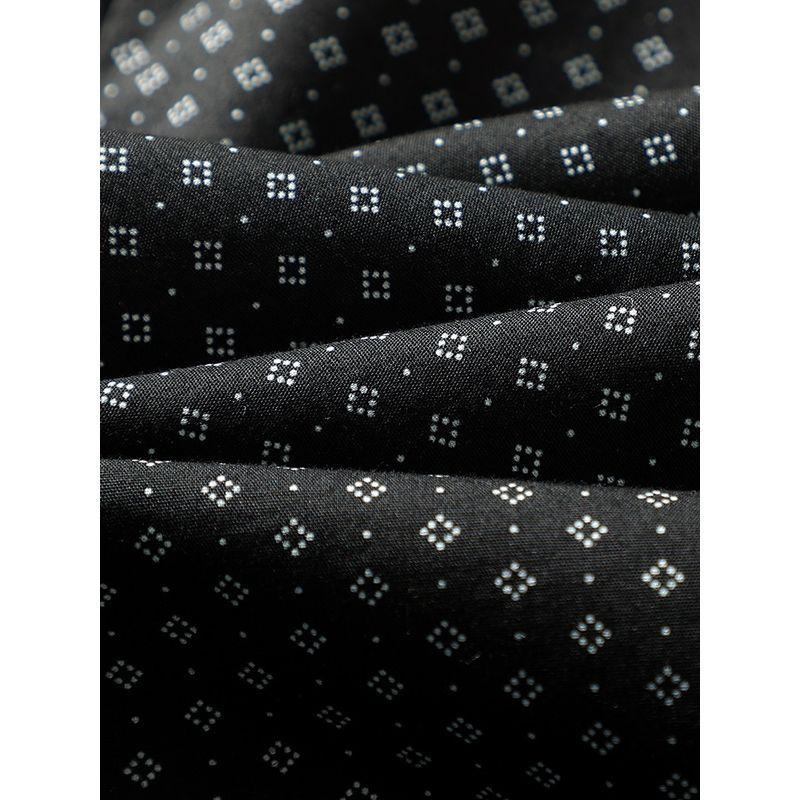 High Count Cotton Poplin Polka Dot Long sleeve Shirts Men's Breathable Stretch Thin Spring and Summer Outerwear Foreign Trade Men's Casual Shirt