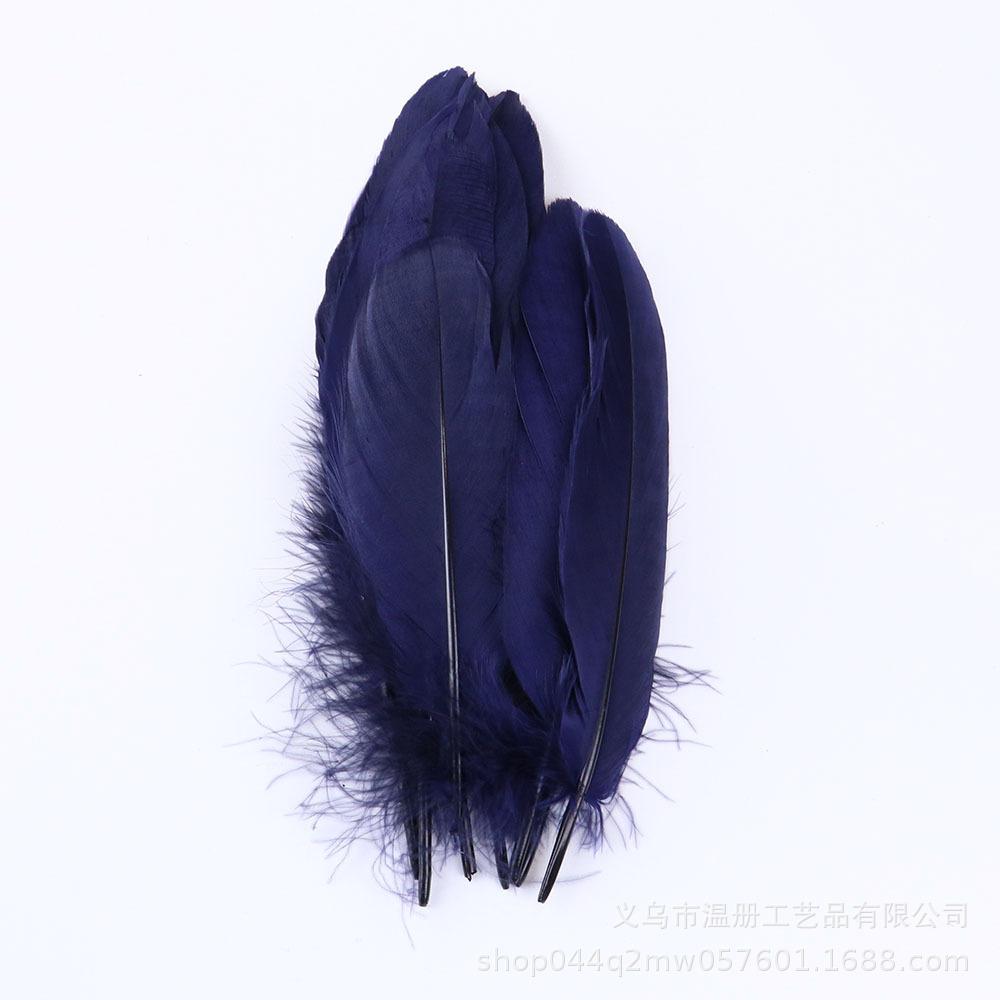 High-Quality Colored Goose Feathers Large Floating Feathers Children'S Handmade Clothing Materials Macaron Feather Accessories