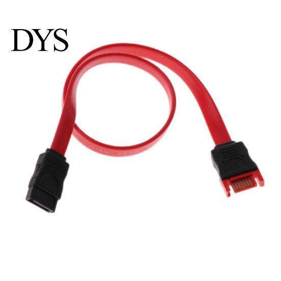Red SATA 7 Pin Male to Female Extension Cable Cord for HDD Hard Drive