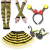 Halloween Bijen & Lieveheersbeestjes Hoofdband Bril Set voor Kinderen - Feestelijke Kostuumaccessoires voor Halloween, Kerstmis en Optredens