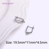 18K Gold Plated Brass Earring Hook Clasp,High Quality Ear Wire For Earring Making Findings,Accessories For Earrings