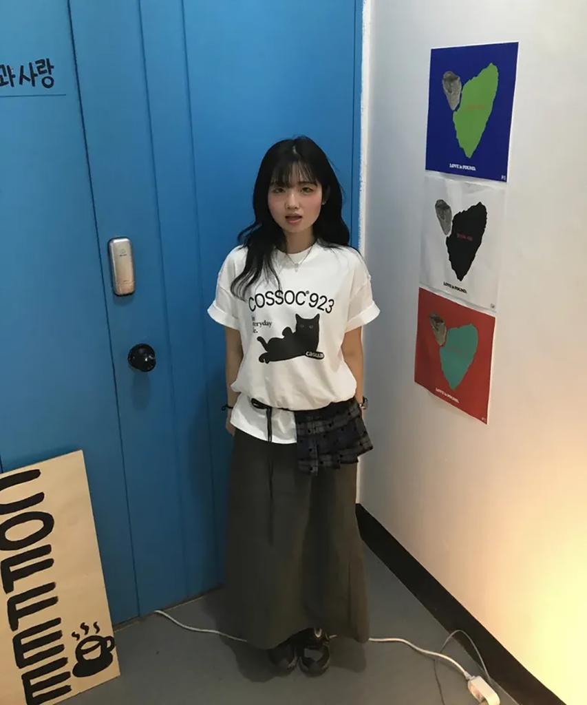 Koso Cossoc 923 Cat Half T-Shirt (White)