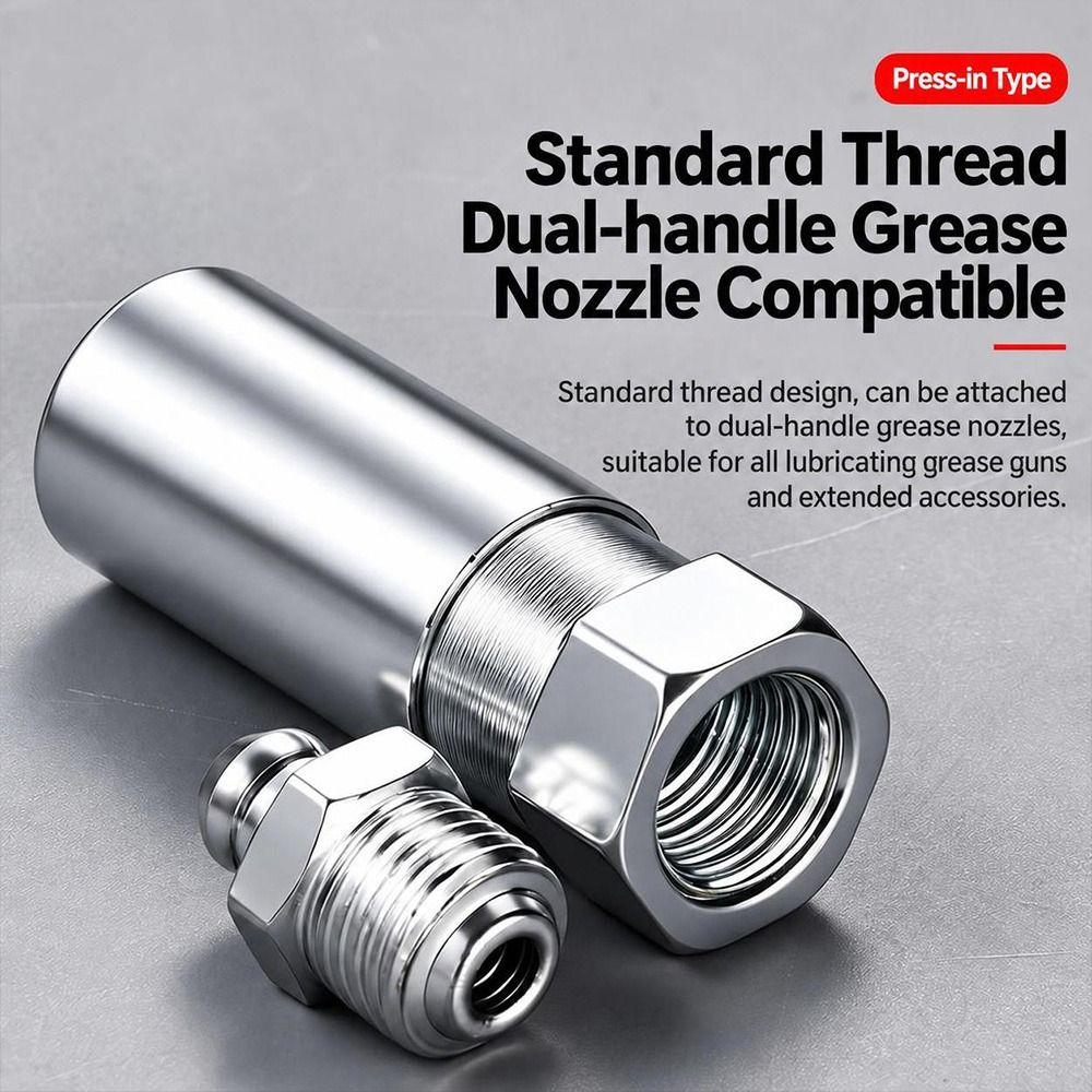 High Pressure Threaded Grease Nipple Leak Resistant Butter Cleaning Tool Automotive Maintenance