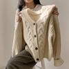 Vintage Harajuku Dames Casual Vest Trui Herfst Winter Losse Lange Mouw Koreaanse Tops Vrouwelijk Preppy Stijl Y2k Trui