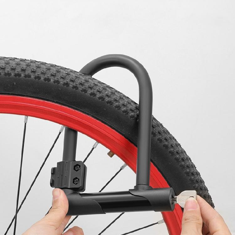 Anti Theft Bike U Lock with Key for Road and Mountain Bike Heavy Duty Lock Universal Bike Accessories Secure Lock