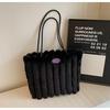 Stylish Plush Tote Bag with High Capacity - Ins Style Shoulder and Commuter Handbag