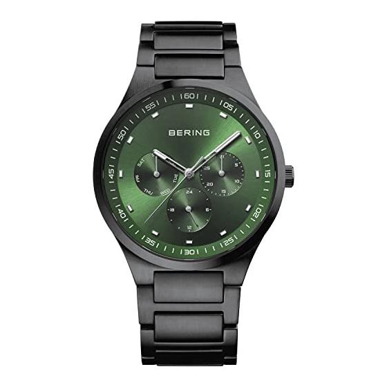 Used BERING Men s Analog Quartz Classic Collection Strap & Sapphire Crystal 11740-728