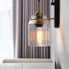 American Style Vintage LED Bathroom Mirror Light Waterproof Glass Lampshade Bedroom Stair Bedside Retro Wall Lamp Sconce