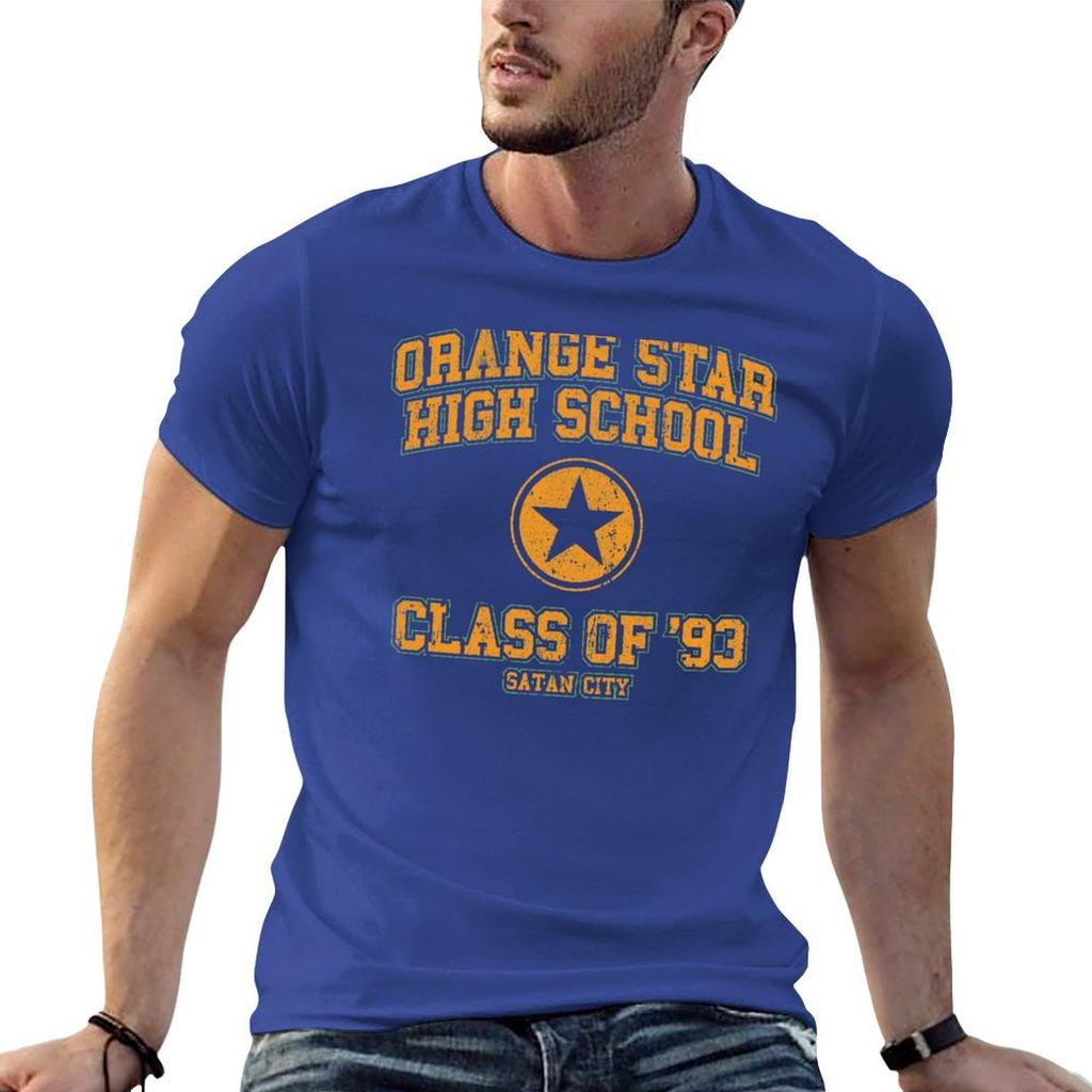 Orange Star High School Class of 93 T-Shirt Vintage Sweat Mens Champion T Shirts