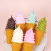 Simulated Crispy Cone Ice Cream Display Model for Shop Decorations