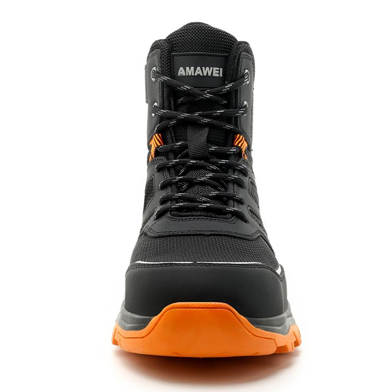 Breathable Men's Safety Shoes Lightweight Steel Toe Work Boots Anti Slip Industrial Wear Resistant Protective Boots- Flash Sale