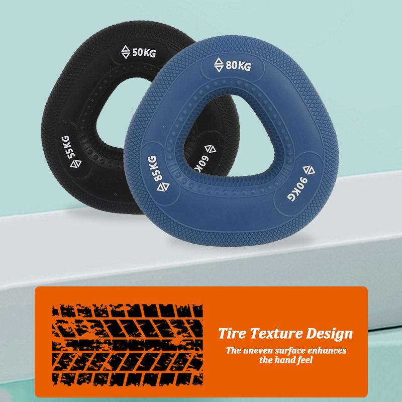 Silicone Hand Muscle Strengthener Ring Arm Carpal Strength Exerciser Hand Grip Finger Wrist Expander Workout Gripper 220LBS