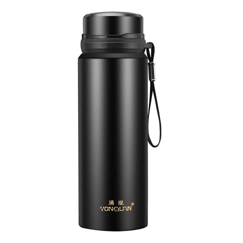 Large Capacity Car Water Cup Thermos Cup 800ml Vacuum Flasks Portable Stainless Steel Thermos Cup Water Bottle Travel Tea Mug Office Thermos Cup