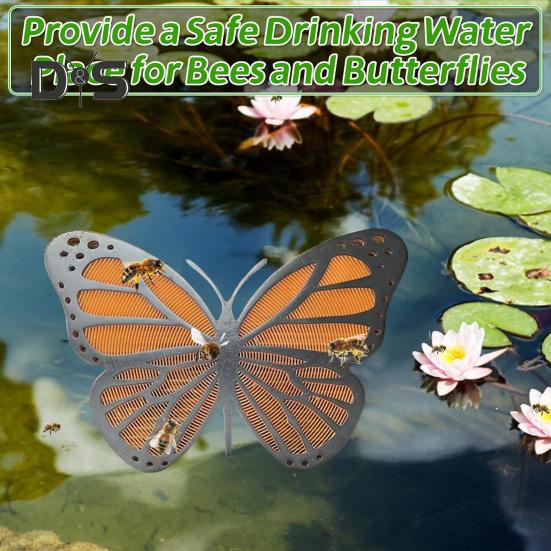 Bee Water Station Floating Pollinator Island Bee Drinking Station Honeycomb Design Floating Bee Island for Feeding Garden Wild Pollinators