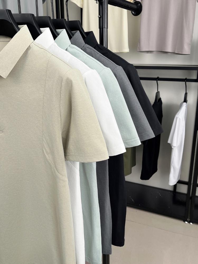 Men's Quick-Dry Patchwork Polo Shirt – Breathable, Versatile, High-End Casual Sports Summer Top