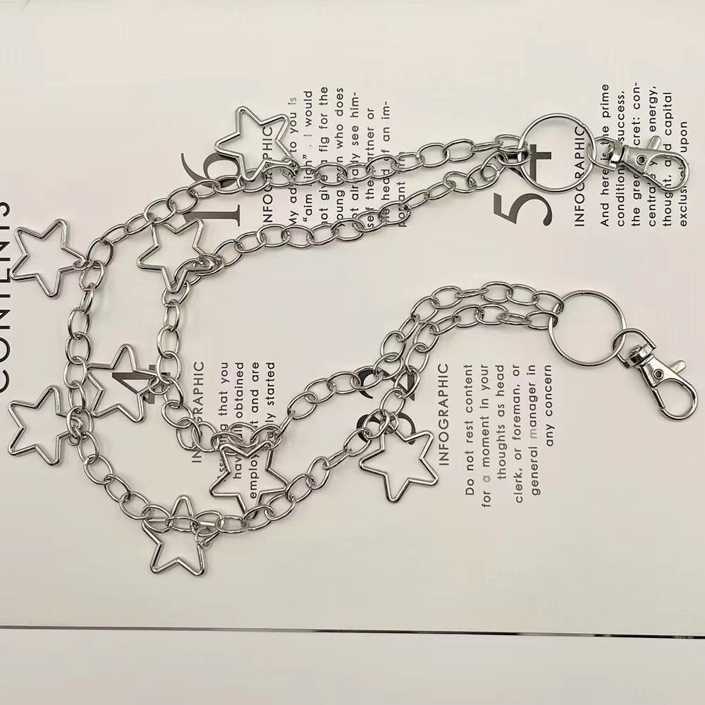Gothic Punk Belt Chain Zinc Zinc Zinc Alloy Tassel Jeans Chain Hip Hop Pants Chain  Jeans