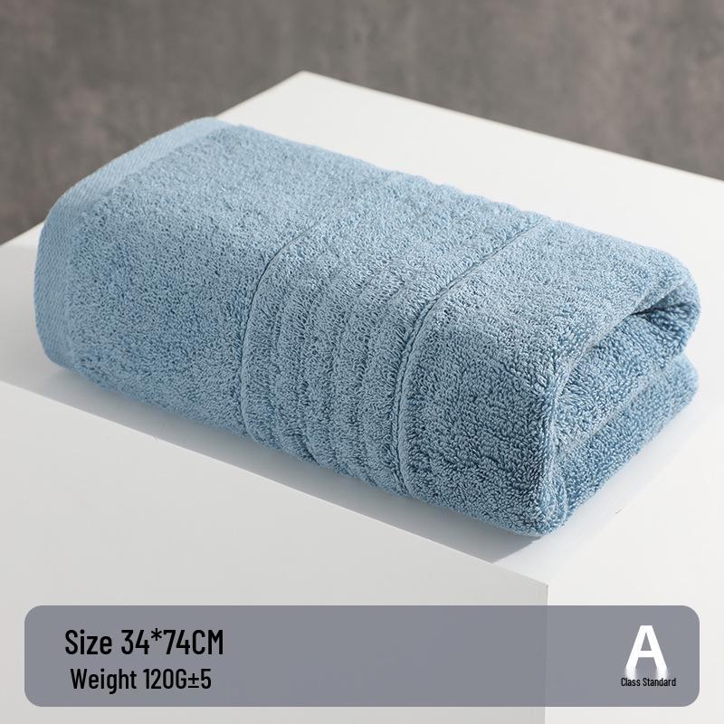 100% A-Grade Antibacterial Cotton Bath Towel - Thick, Soft, Absorbent, Quick-Drying, Adult Size Washcloth
