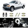 14 Pcs F250 F350 White Interior LED Lights Replacement Bulbs for 1999-2016 Ford F-250 F-350 Super Duty 6000K Interior LED Lighting Package, Map