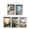 JIANWU Let The Moon Fall Series Vintage Moon Flower Border Collage Decor Material Paper Creative DIY Junk Journal Stationery