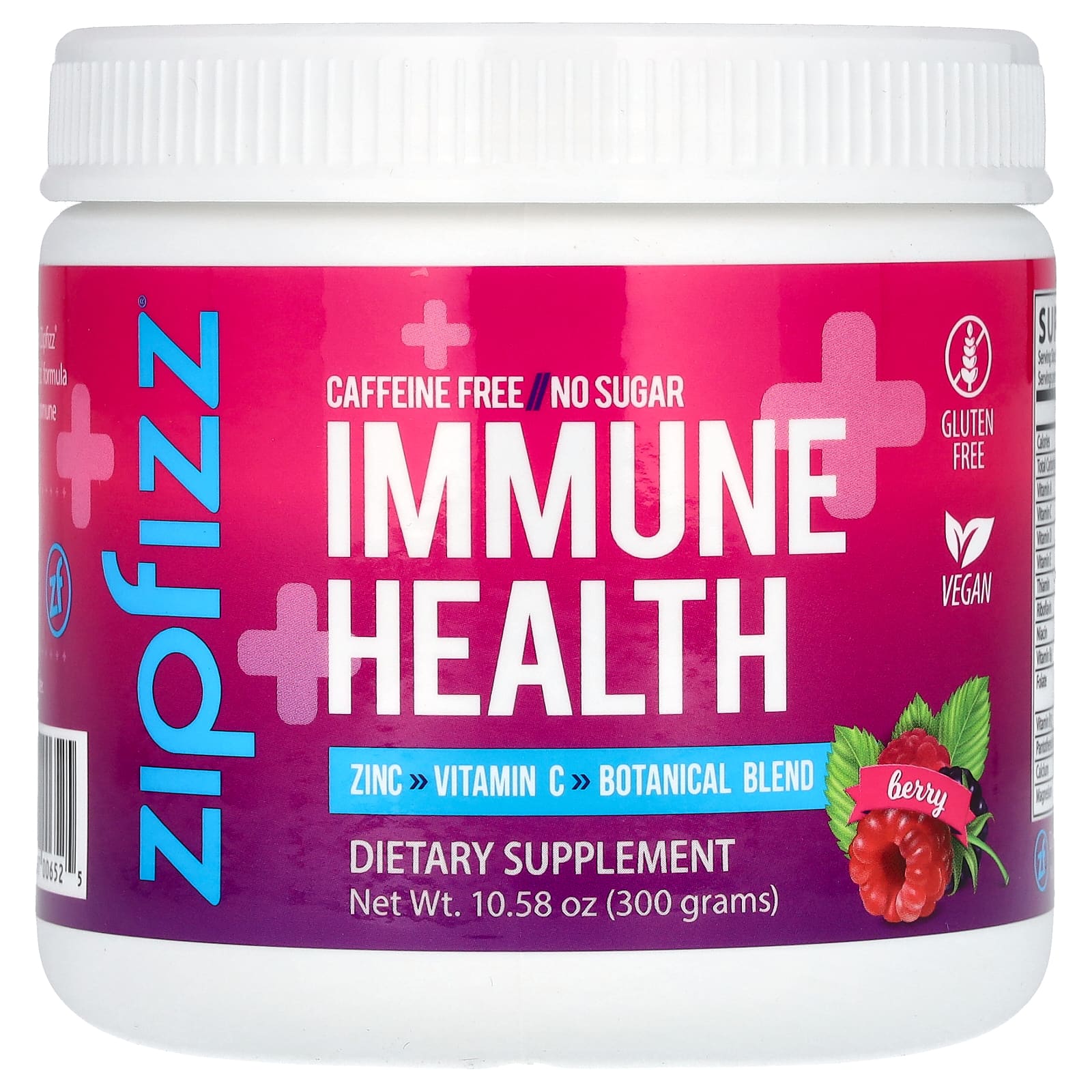 

Immune Health, Caffeine Free, Berry, 300G (10.58Oz)