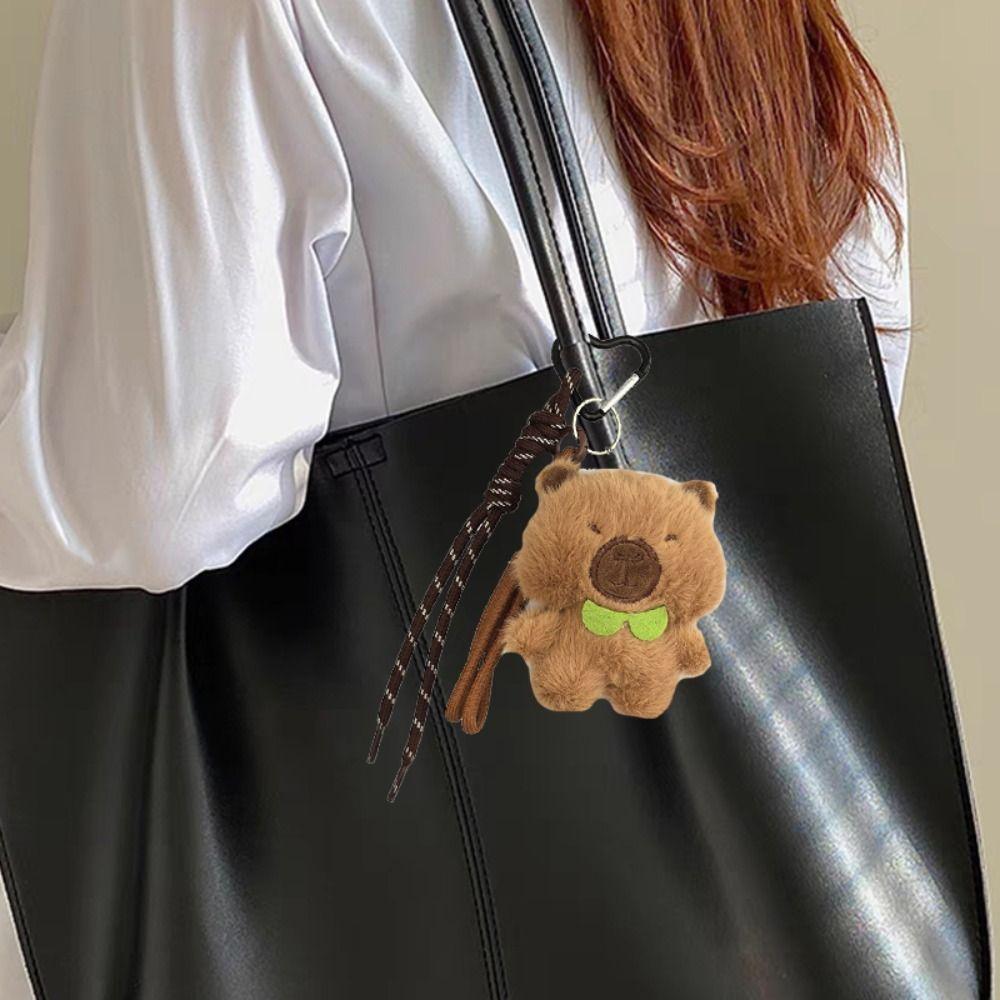 PP Cotton Capybara Plush Doll Pendant Soft Kapybara Key Chain  Children Girl