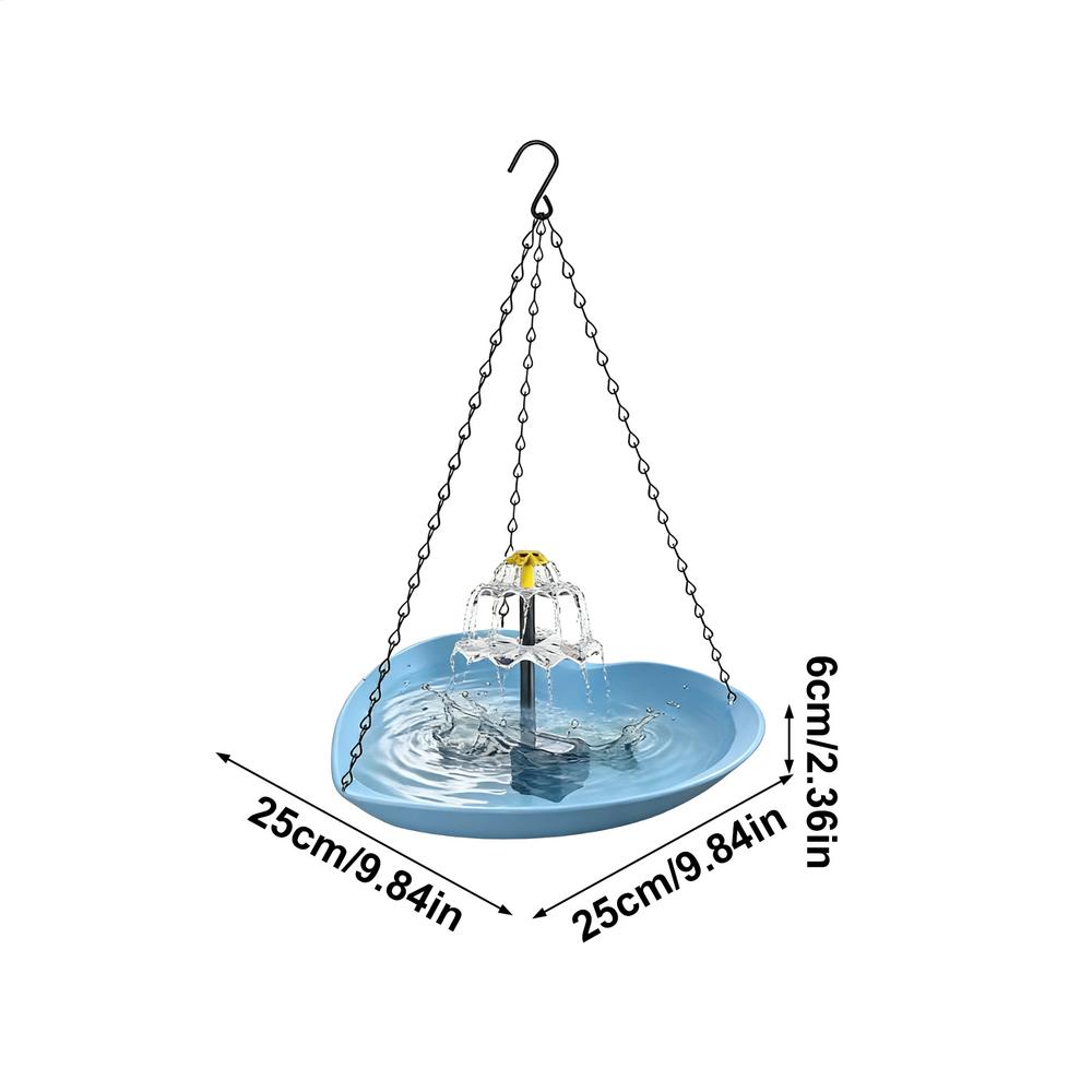 

Bird Bath For Outside Heart Shape Weather Resistant Solar Bird Bath Fountain For Ponds Pool Patio Lawn Yard Macaws Sparrow синий