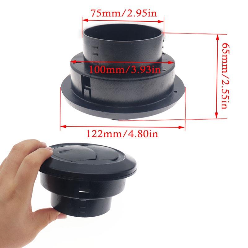 75mm  Air Vent Outlet Flat Heater Air Heater Ducting For Webasto Eberspacher Parking Heater 75mm Car Air Outlet Vent