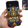 Etui Do Samsung Galaxy S23 Fe - Boss Lew Z Koroną Na Tarczy Case + Folia