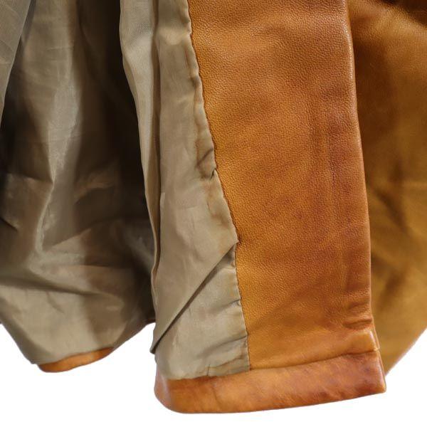 VERA PELLE Made In Italy Genuine Leather Leather Jacket S Camel Women Used