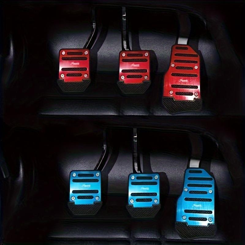 1 sada 3 ks automobilového pedálu akcelerátoru z hliníkové slitiny protiskluzový automobilový pedál nebo brzdový pedál manuální plynový pedál