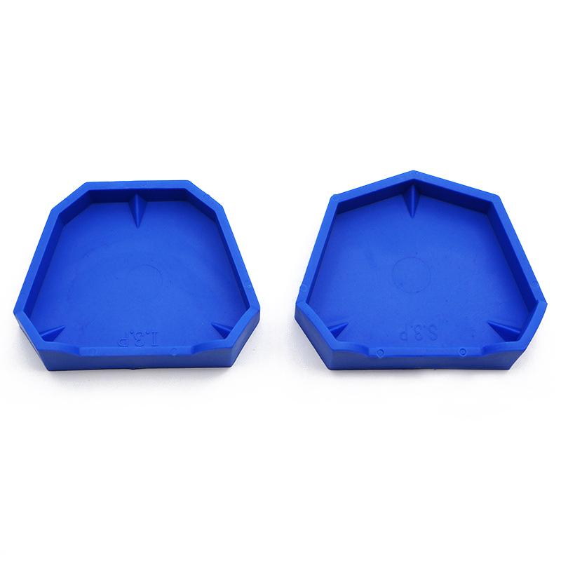 2/6Pcs Dental Model Base Set Silicone Plaster Model Base Dental Lab Denture Impression Tray Former Base Dentist Tools