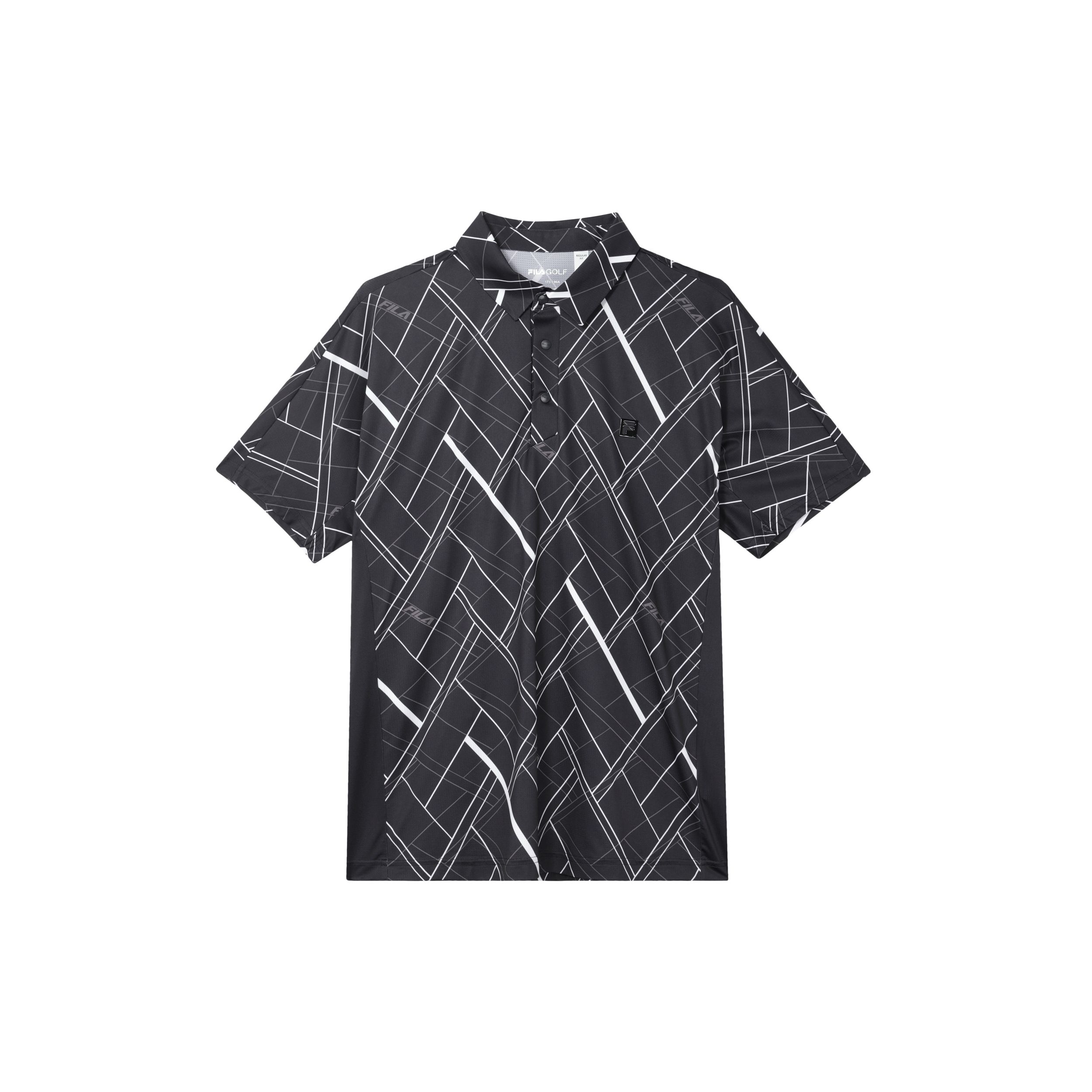 

FILA Striped Golf Polo Shirt Men tops Legendary-Blue A11M325106F-NV L