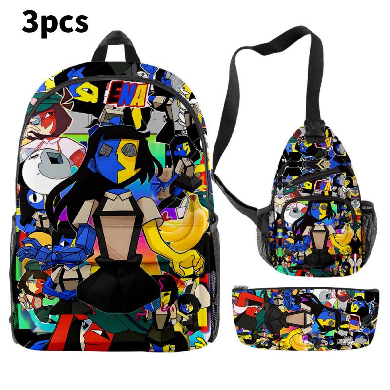 Dream Ena Bbq Children School Bag Set Pencil Case Durable Material Student Young