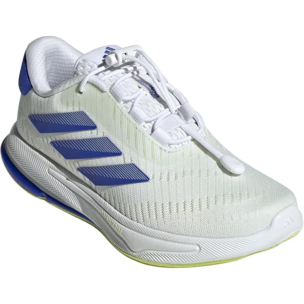 Adidas Supernova Step Comfortable Non-Slip Breathable Low-Top Running Shoes Kids Running Shoes White Blue JH6244