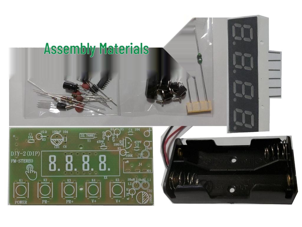 Stereo FM Radio Kit with Digital Display - DIY Parent-Child Welding Project