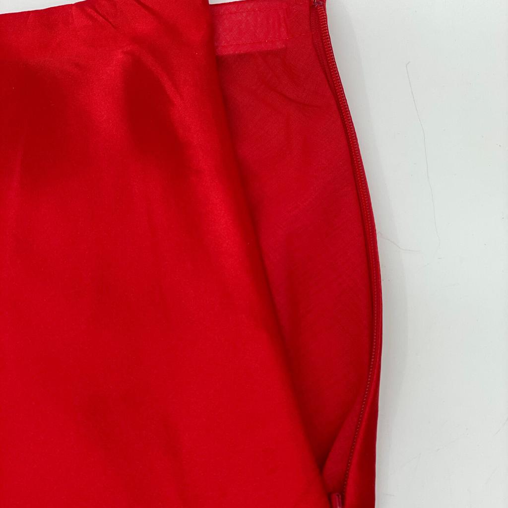 Whim Gazette WGZ1041501A0003 Red silk flare skirt skirt 36 RedUsed