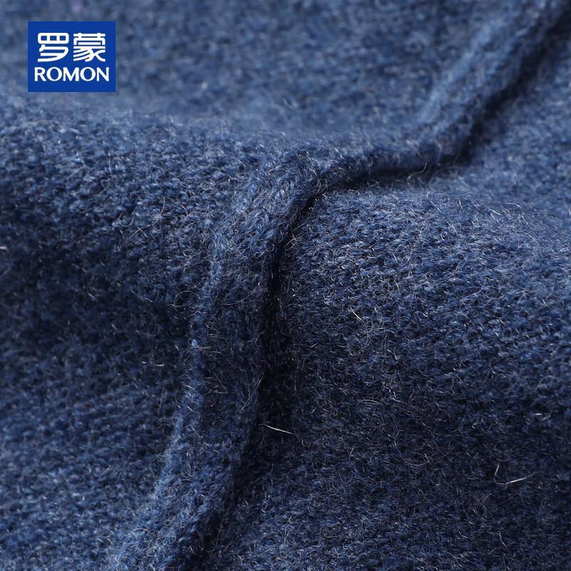 ROMON Men's 100% Cashmere Baseball Collar Zipper Cardigan