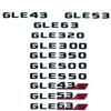 AAUM1 Emblem and Letter Insignia for Mercedes Benz, Trunk Design Sticker, for Mercedes Benz GLE250d, GLE300, GLE300d, G