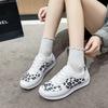 Fashion Ladies' Spring Fashion Leopard Print New Casual Single Shoe with Soft Sole and Lace Up Comfortable Breathable Sneakers Shoes