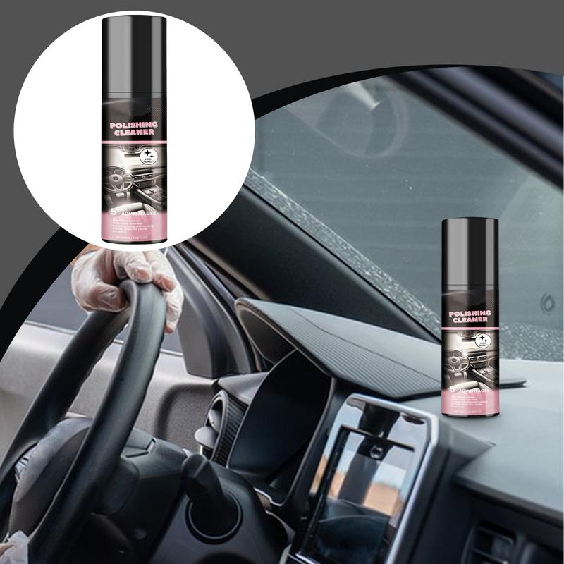 100ML Car Polishing Cleaner for Leather Woven Fabric Seat Decontamination Car Interior Cleaner Spray Tool for All Purpose